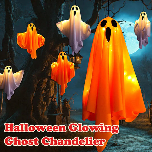🔥Last Day Special Price £6.99!!👻Halloween Glowing Ghost Chandelier