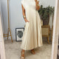🌹Mother's Day Promotion 🎁Sleeveless Pleated Simple Solid Color Dress