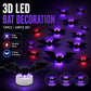 ⏳LAST DAY SALE ONLY ￡9.99!🔥50K+ SOLD!🦇Halloween 3D Bat LED Wall Light Decor