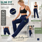 🏆 Last Day Special Price £12.99🔥Women’s Straight-Leg Cargo Trousers – Elastic Waist, 6-Pocket Casual Pants for Work, Travel & Everyday Wear 👖✨