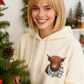 🎄🎅CHRISTMAS NEW 50% OFF!!🎁Cute Highland Cow Cozy Fleece-Lined Hooded Sweatshirt🦬