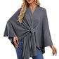 🔥Elegant Shawl Wraps Soft Open Front Poncho Sweater