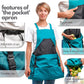 Hot Sale- Up To 50% Off🍅Cross Back Gardening Apron With Deep Kangaroo Release Pockets