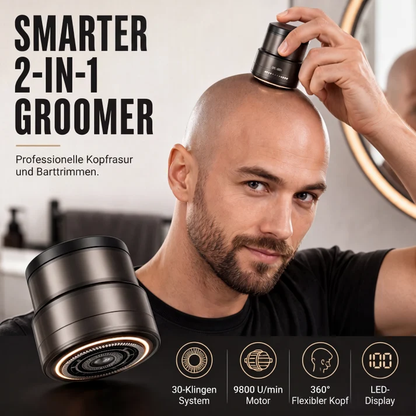 ⏳2026 Sale — Over 38,000 Sold!🔥2-in-1 Smart Electric Bald Head Shaver and Beard Trimmer with Digital Display