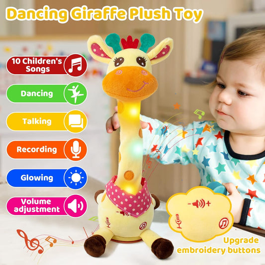 🎉 Best-Selling Musical Giraffe Toy – Sings, Dances & Repeats What You Say! 🦒🎵🗣️