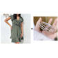 💖MOTHER'S DAY 60% OFF💃Women's Elegant Waist Tie V-Neck Ruffle Dress