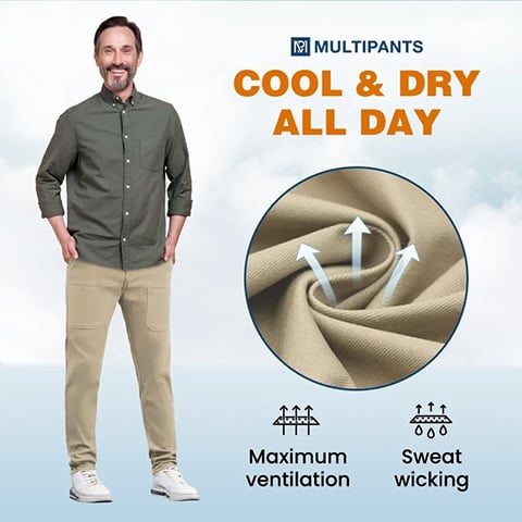 🎁 LAST DAY SALE OFF 👖 High Stretch Multi-pocket Durable Cargo Pants