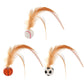 🔥🔥Buy More Save More🔥💥Interactive Cat Bouncy Ball with Feather🔥🔥