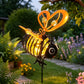 🔥Last Day Only £10.99!! ⚡50K+ SOLD!✨🐝Solar Heart-Winged Bee Light | Weather-Resistant Metal Garden Ornament with Warm Glow