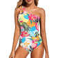 💖LAST DAY SPECIAL PRICE: ￡11.99!!💖Women's Cutout One Shoulder One Piece Swimsuit👙