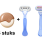 💎2026 HOT SALE🥳💞50K+ SOLD!⏳✨Portable 3-Layer Hair Shaver with Rotating Cover