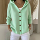 🔥HOT SALE-UP TO 50% Off🔥Women Cotton Plain Long Sleeve Comfy Casual Cardigan