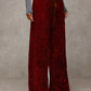 💖LAST DAY SALE 50% OFF🥰Women's Sequin Sparkle Wide Leg Pants with Elastic Waistband