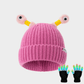 🎃Halloween Gift🎁Winter Parent-Child Cute Glowing Little Monster Knit Hat
