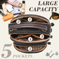 🔥Christmas Sale-Up to 50% Off🛫Classic Multifunctional Compartments Adjustable Wide Shoulder Strap Leather Crossbody Bag