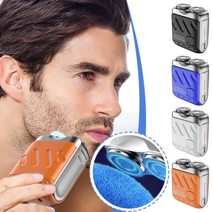 🔥🎉 Summer Hot Sale: 59% OFF! 🎁Portable Rotary Dual Ring Electric Shaver🚀