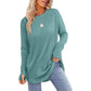 🔥HOT SALE-UP TO 50%  Off🔥Womens Tunic Tops to Wear with Leggings Long Sleeve Thumb Hole Shirts Crew Neck Curved Hem