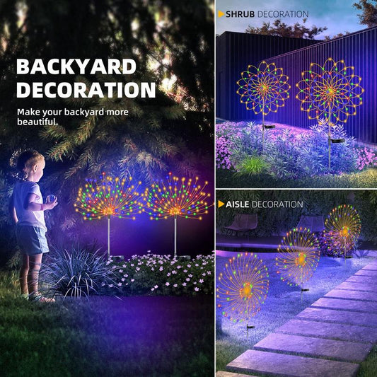 🔥LAST DAY 70% OFF🎁Waterproof  Solar Garden Fireworks Lamp