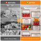 🔥Summer promotion-Up to 60% Off🔥Household transparent plastic food storage box-Including drain basket💧