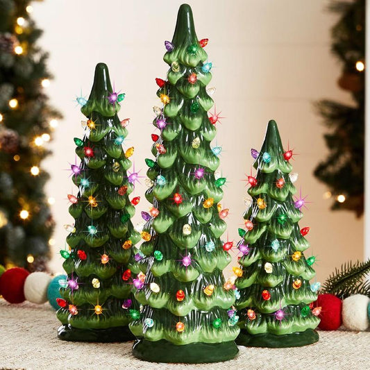 🎉🎉Christmas is coming🎁🎄Retro Hand-Painted Tabletop Christmas Trees (⏰Limited Quantities Available)