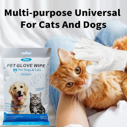 🔥Last Day Promotion 70% OFF🔥Pet Bathing Wipes for Dogs & Cats, Cleaning & Deodorizing Grooming Gloves