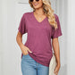 ⏰LIMITED DAYS 50% OFF🌷🔥Womens Short Sleeve V Neck Dolman Tops with Side Shirring Loose Fit Shirts
