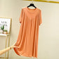 💗🌹Mother's Day Promotion🎁💗Super Soft Comfortable Short Sleeve Loose Pajama Dress（The more you buy, the higher the discount）