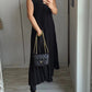 🌹Mother's Day Promotion 🎁Sleeveless Pleated Simple Solid Color Dress
