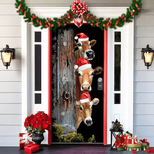 🎅Christmas Door Cover🌟🌟2025 Christmas and Halloween front door decoration