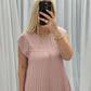 🌹Mother's Day Promotion 🎁Sleeveless Pleated Simple Solid Color Dress