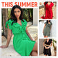 💖MOTHER'S DAY 60% OFF💃Women's Elegant Waist Tie V-Neck Ruffle Dress