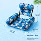 🏊LAST DAY SALE ONLY ￡10.99!!💺 Inflatable Pool Floating Chair | Breathable Mesh & Portable Summer Lounger 🌊