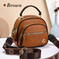 🔥Christmas Sale-Up to 50% Off🛫Classic Multifunctional Compartments Adjustable Wide Shoulder Strap Leather Crossbody Bag