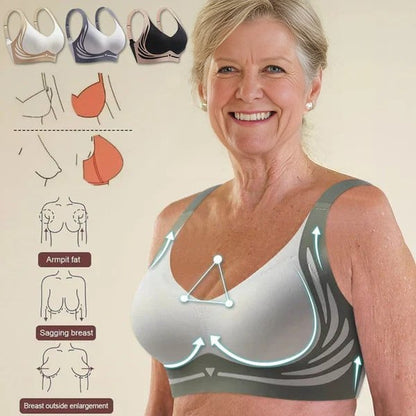 🔥🎁Up to 45% Off-Super gather bra | Wireless Push-up Bra👍No more sagging breasts