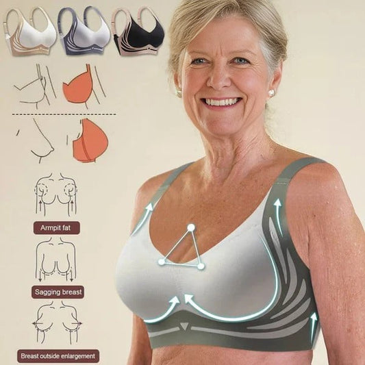 🔥🎁Up to 45% Off-Super gather bra | Wireless Push-up Bra👍No more sagging breasts