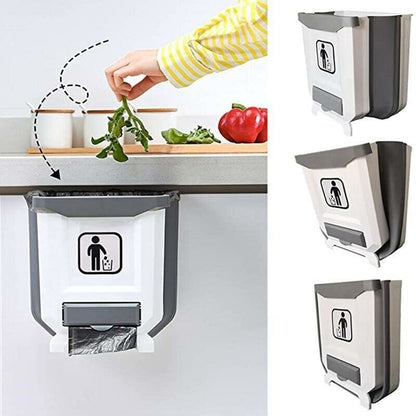 🔥Hot Sale ( Summer Promotion 50%)🔥Kitchen Cabinet Foldable Trash Can
