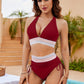🔥Last Day Special Price £12.99!!💥👙2026 High Waisted Tummy Control Color Block Bikini Sets