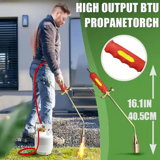 🔥🔥 NEW Propane Torch Weed Burner Kit -  Erase Weeds & Melt Ice in Seconds!