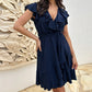 💖MOTHER'S DAY 60% OFF💃Women's Elegant Waist Tie V-Neck Ruffle Dress