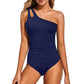 💖LAST DAY SPECIAL PRICE: ￡11.99!!💖Women's Cutout One Shoulder One Piece Swimsuit👙