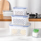 🔥Up to 70% Off🔥Household transparent plastic food storage box-Including drain basket💧
