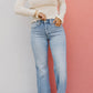 🌹Mother's Day Promotion 🎁⏰LIMITED DAYS HALF PRICE💥High Rise Vintage Wash Tummy Control Top Straight Leg Jeans