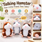 🐹💝70% OFF!!!-Ready for Christmas!🎄🎁Talking Hamster Plush – repeats whatever you say, auto head-shaking, hilarious fun for kids & adults