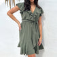 💖MOTHER'S DAY 60% OFF💃Women's Elegant Waist Tie V-Neck Ruffle Dress