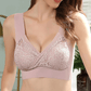 ROSY LIFT BRA –Plus Size Comfort Extra Elastic Wireless Support Lace Bra (Size runs the same as regular bras)