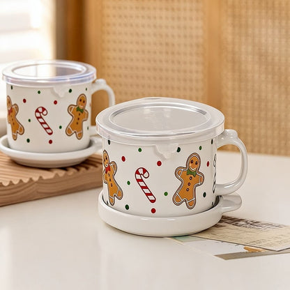 🎅Christmas New🎅25-oz Mug Meals w/ Lid-its