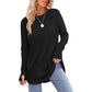 🔥HOT SALE-UP TO 50%  Off🔥Womens Tunic Tops to Wear with Leggings Long Sleeve Thumb Hole Shirts Crew Neck Curved Hem