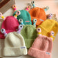 🎃Halloween Gift🎁Winter Parent-Child Cute Glowing Little Monster Knit Hat