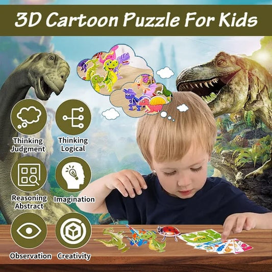 🎁Hot Sale 55% OFF⏳🔥Educational 3D Cartoon Puzzle