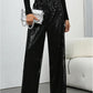💖LAST DAY SALE 50% OFF💃Women's Sequin Sparkle Wide Leg Pants with Elastic Waistband